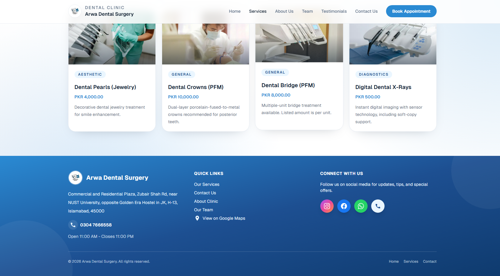 Dental care services